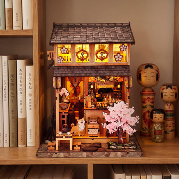 Yakitori Grill House DIY book nook kit Japanese yokocho shelf insert