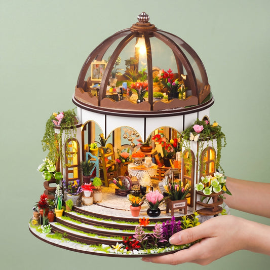 Hanging Garden DIY miniature house kit front view