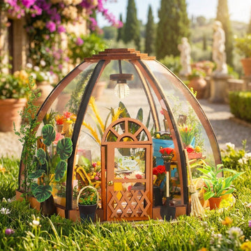 Starry Garden DIY miniature house kit greenhouse with night-sky theme