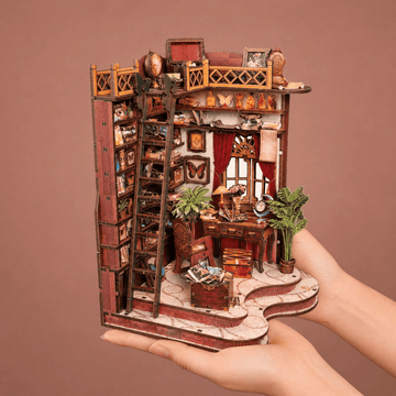 Winding Alley Library DIY miniature house kit front view