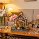 Sakura Greenhouse DIY Miniature House Kit: A Gift for Cat and Flower Lovers - Soothee®