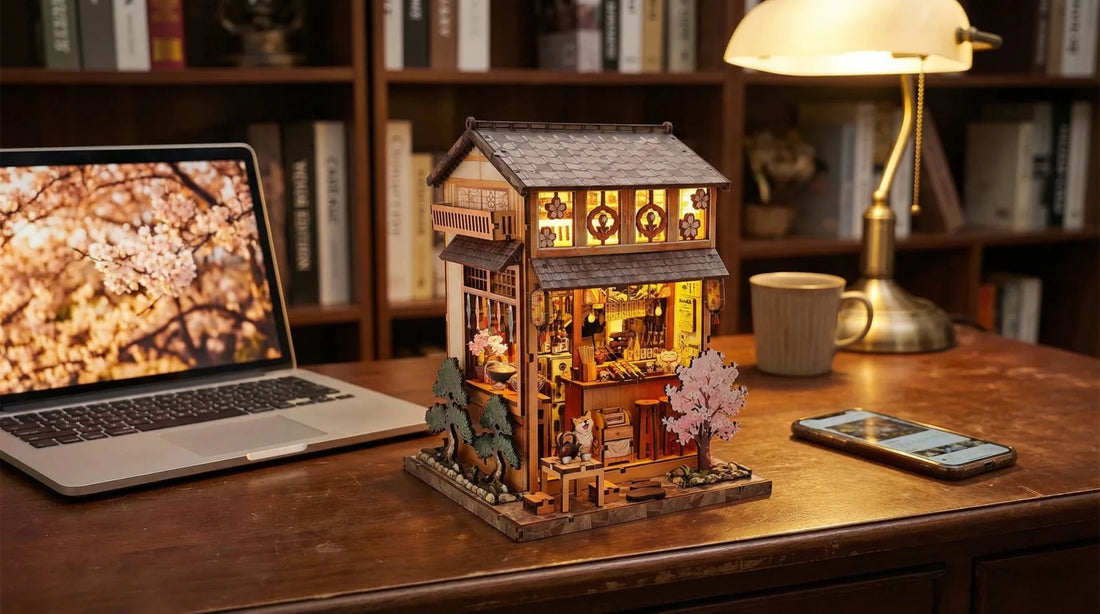 Yakitori Grill House DIY Book Nook Kit: Build Time, Tools, Lights, and Shelf Setup - Soothee®