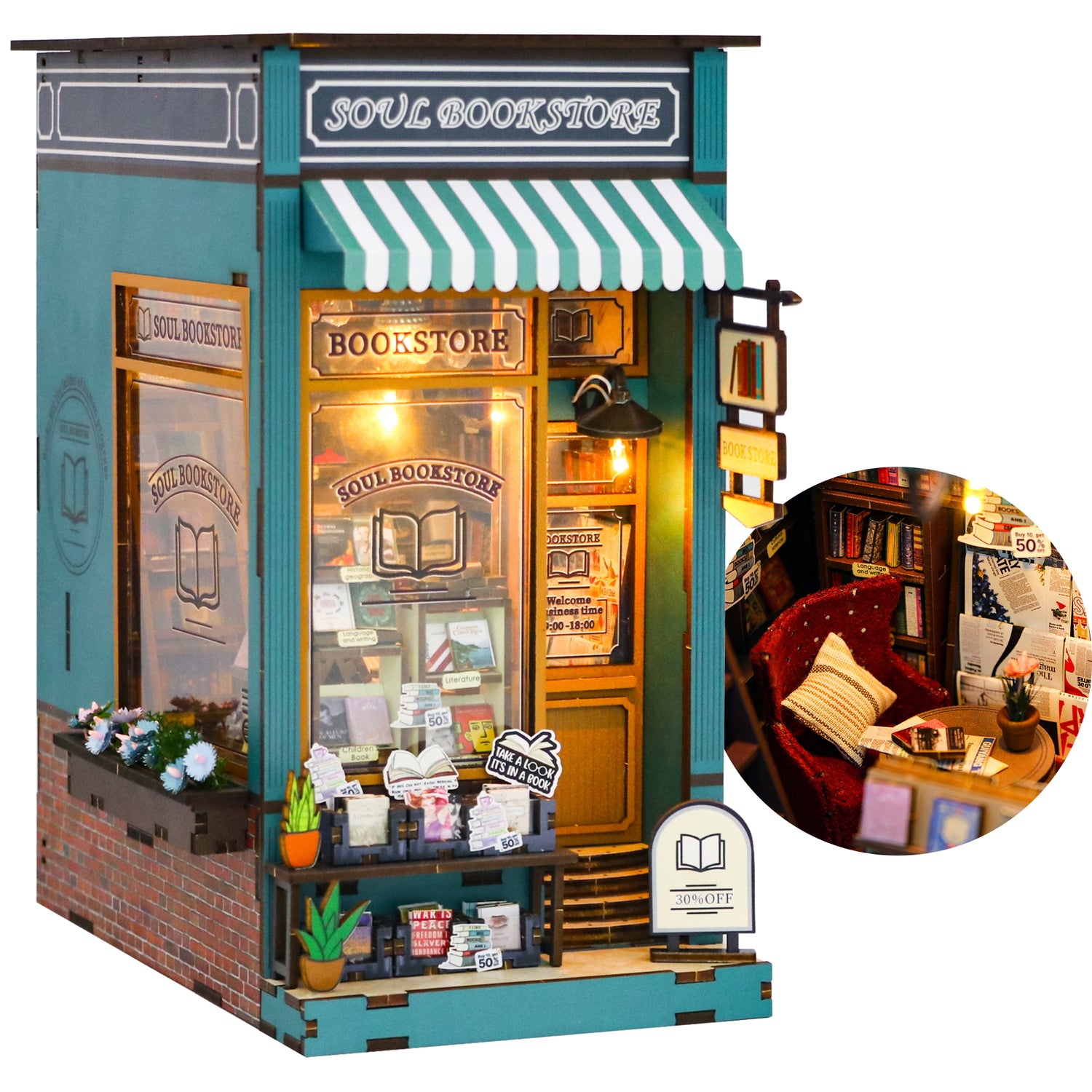 Alice Garden flower shop miniature kit