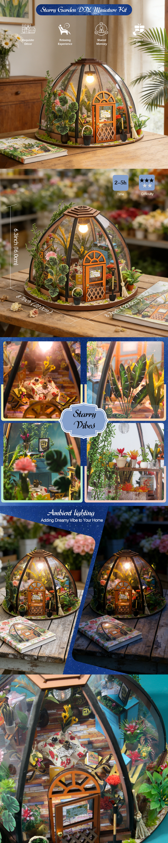 Soothee book nook kit detail collage