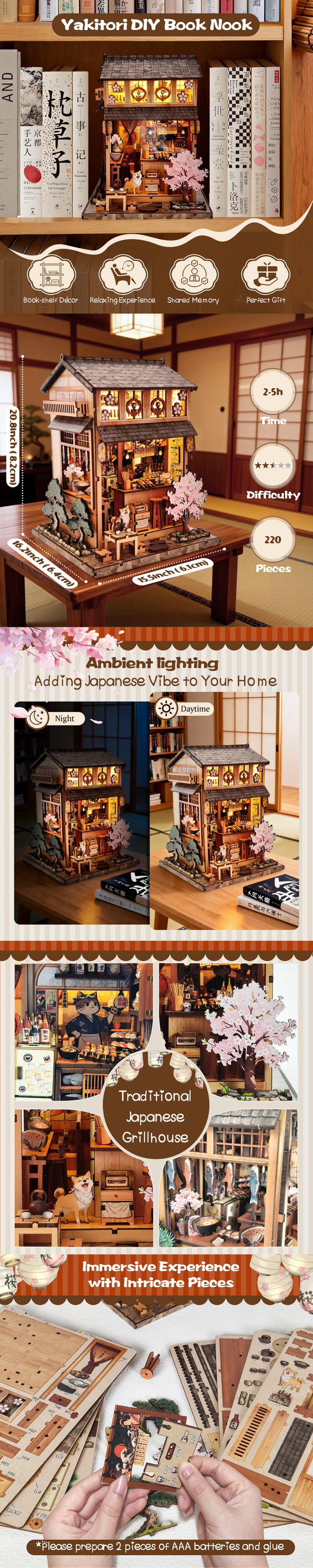 Yakitori Grill House book nook collage
