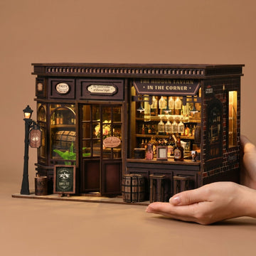Corner Tavern DIY book nook kit front view