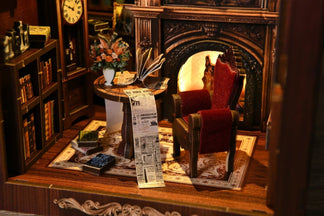 Twilight Library DIY book nook kit personal library interior