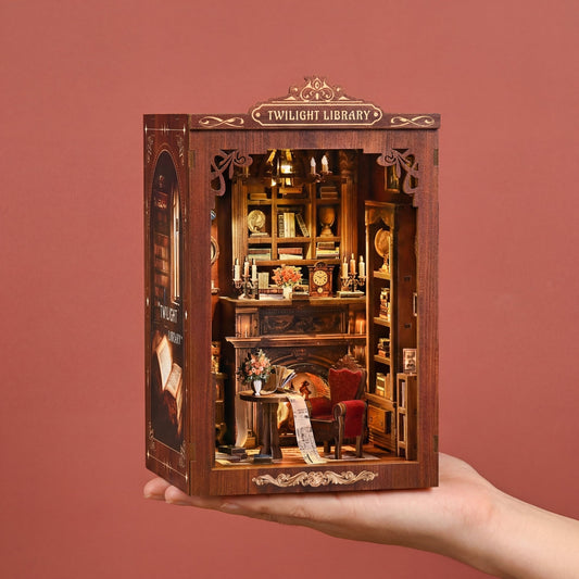 Twilight Library DIY book nook kit front view