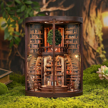 Wisdom Library DIY book nook kit classical library with central tree
