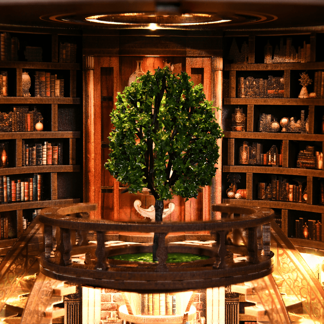 Wisdom Library DIY book nook kit finished bookshelf decor