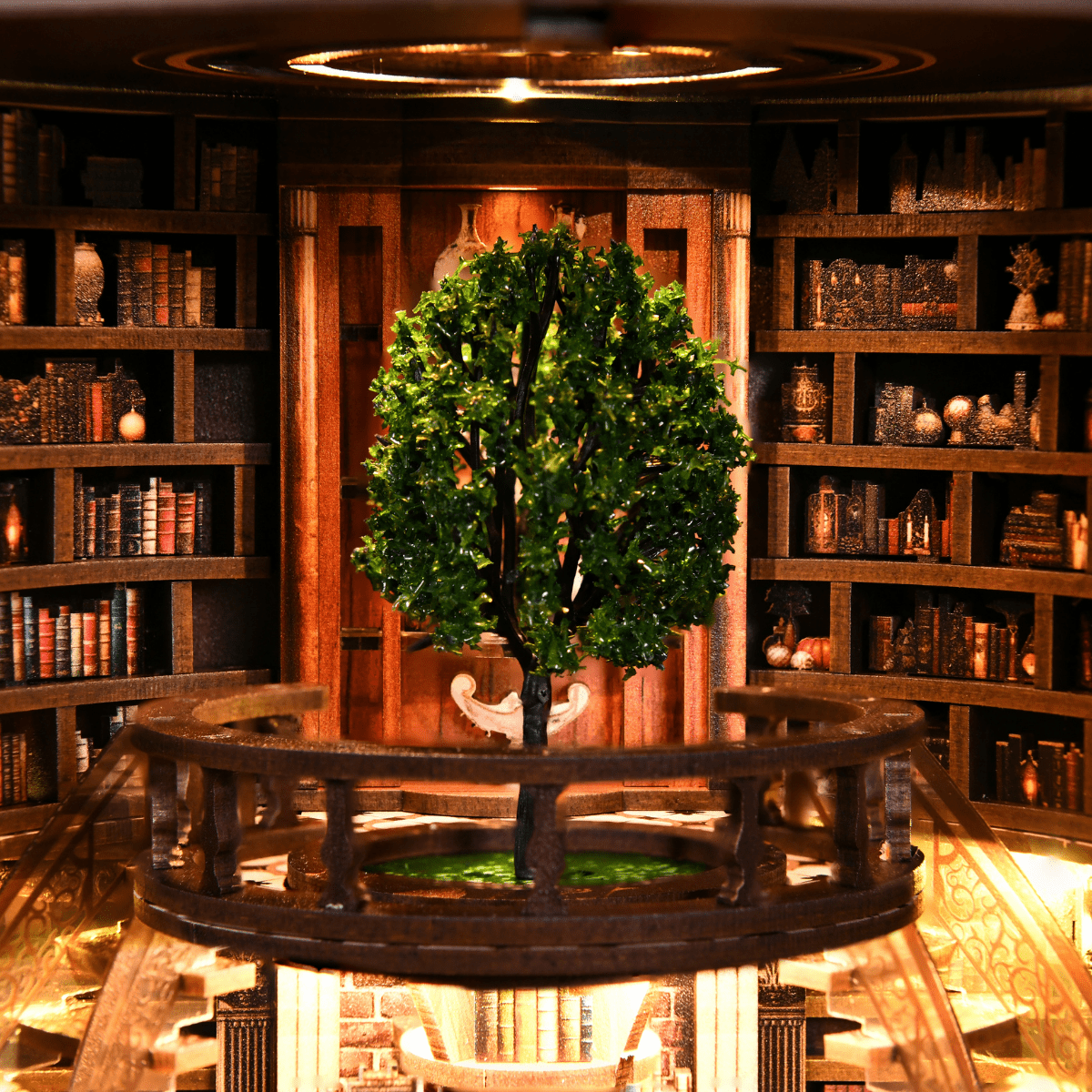 Wisdom Library DIY book nook kit finished bookshelf decor