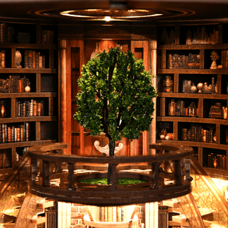 Wisdom Library DIY book nook kit finished bookshelf decor