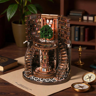 Wisdom Library DIY book nook kit ancient library interior