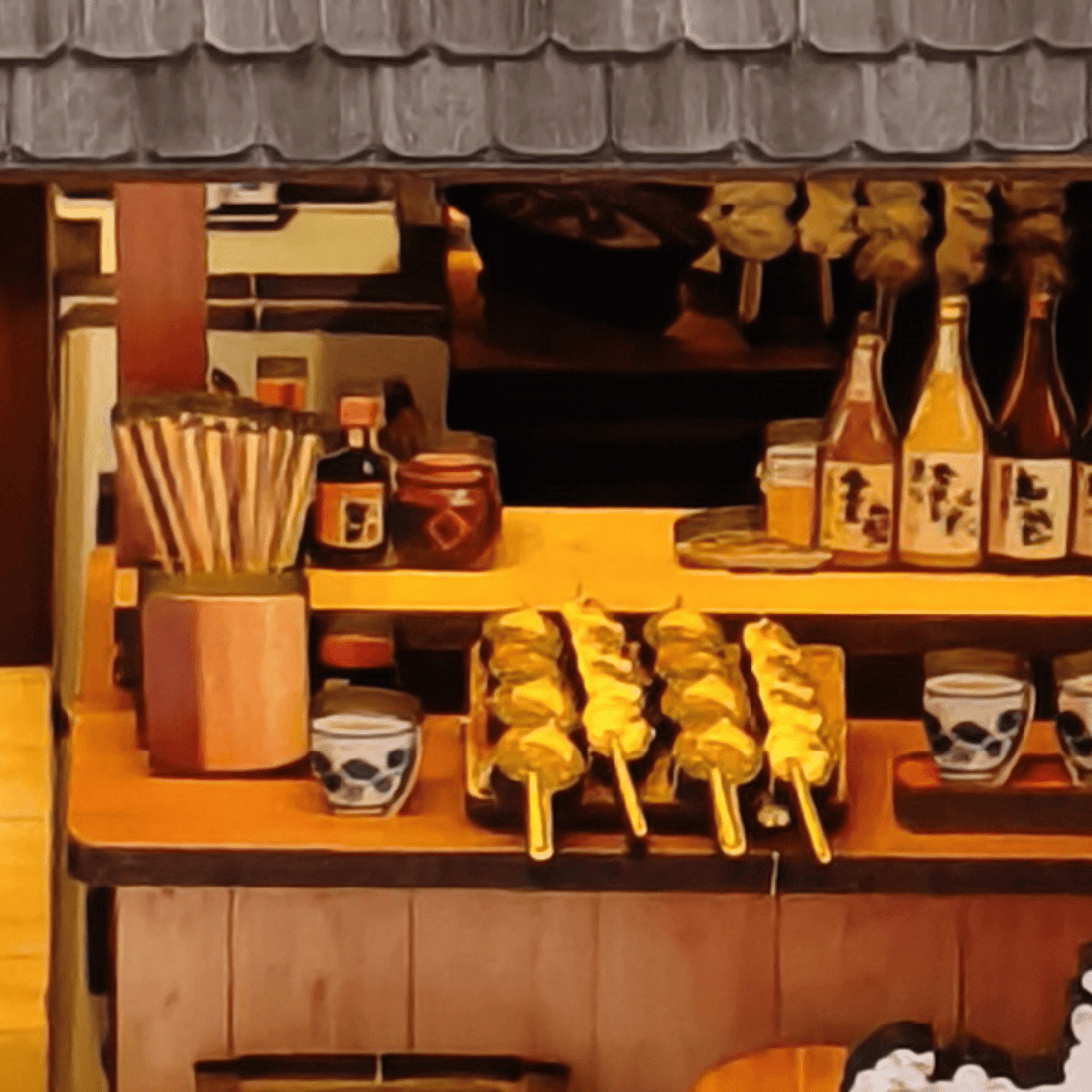Yakitori Grill House DIY book nook kit finished grill house decor