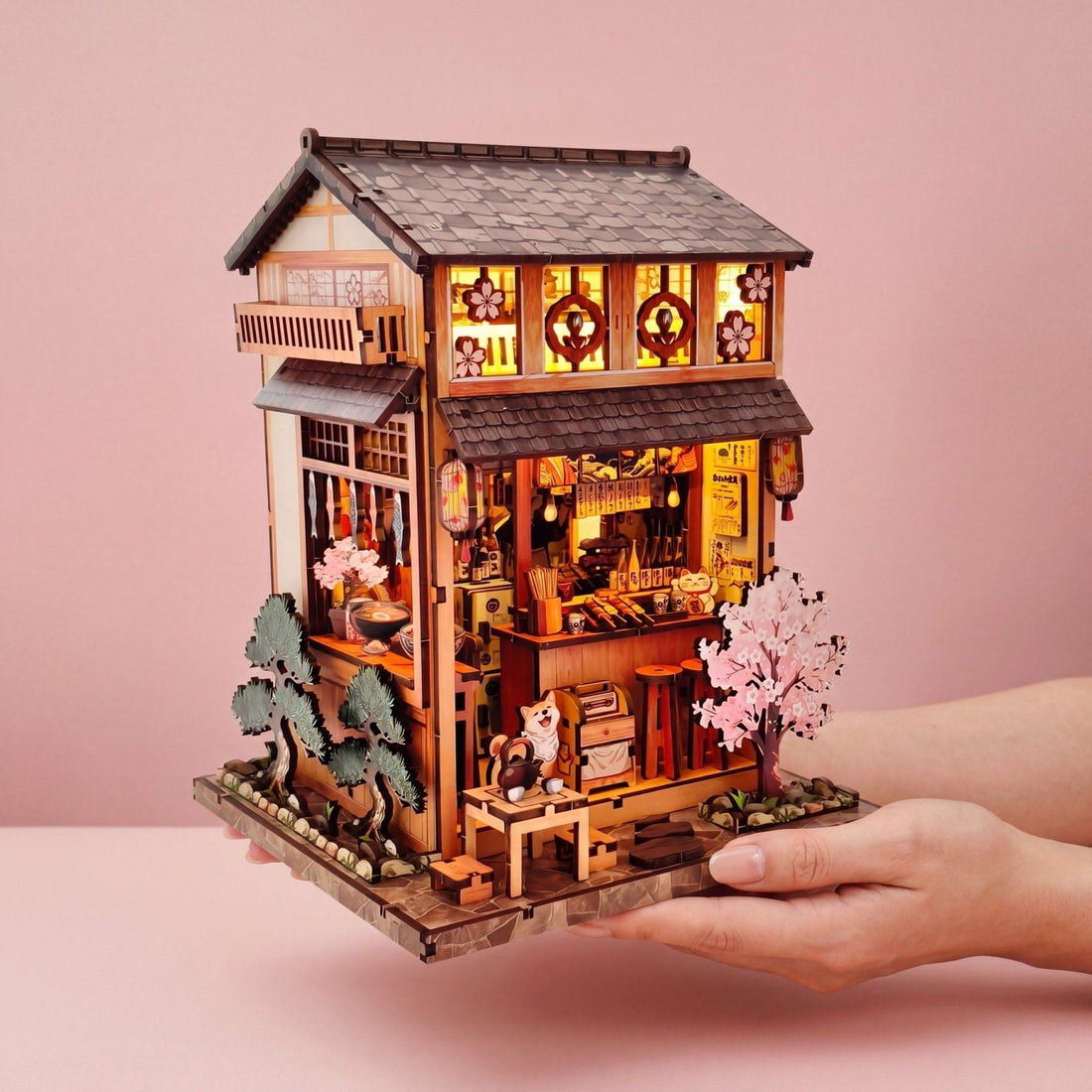 Yakitori Grill House DIY book nook kit front view