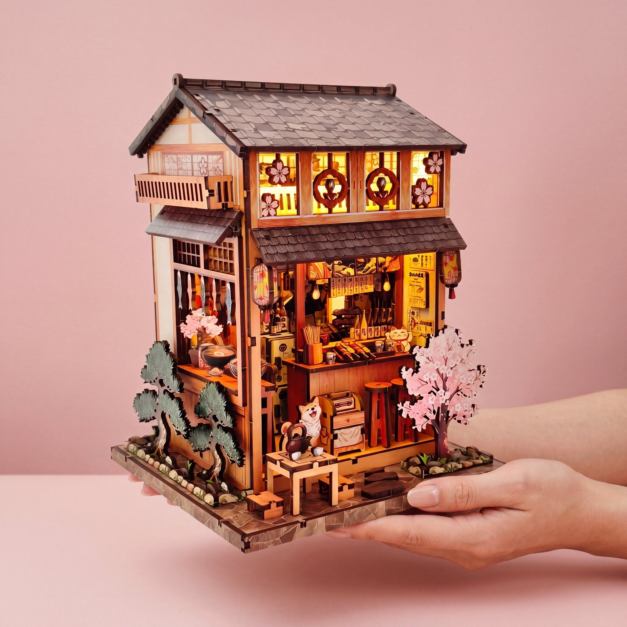 Yakitori Grill House DIY book nook kit front view