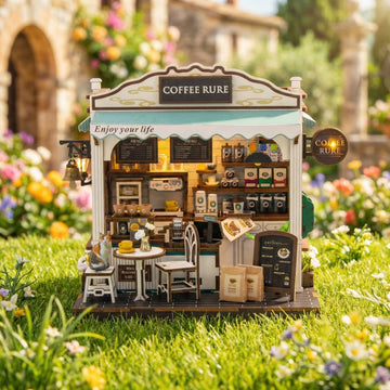 Cafe Rure DIY miniature house kit cozy coffee shop display