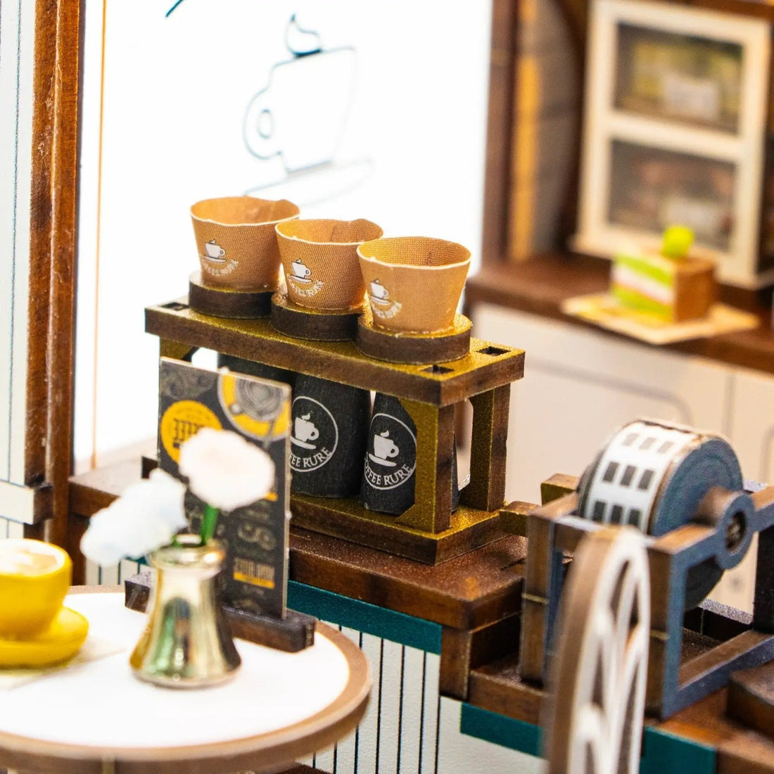 Cafe Rure DIY miniature house kit finished Cafe Rure decor