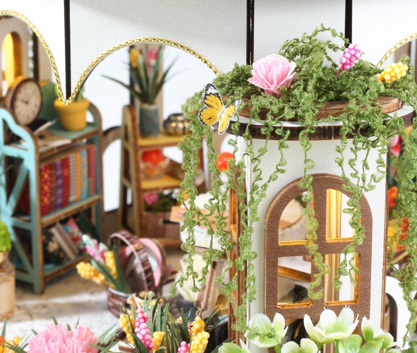 Hanging Garden DIY miniature house kit finished Hanging Garden decor