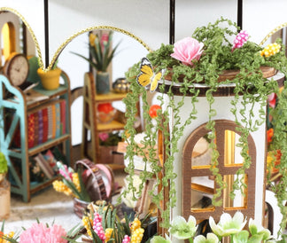 Hanging Garden DIY miniature house kit finished Hanging Garden decor