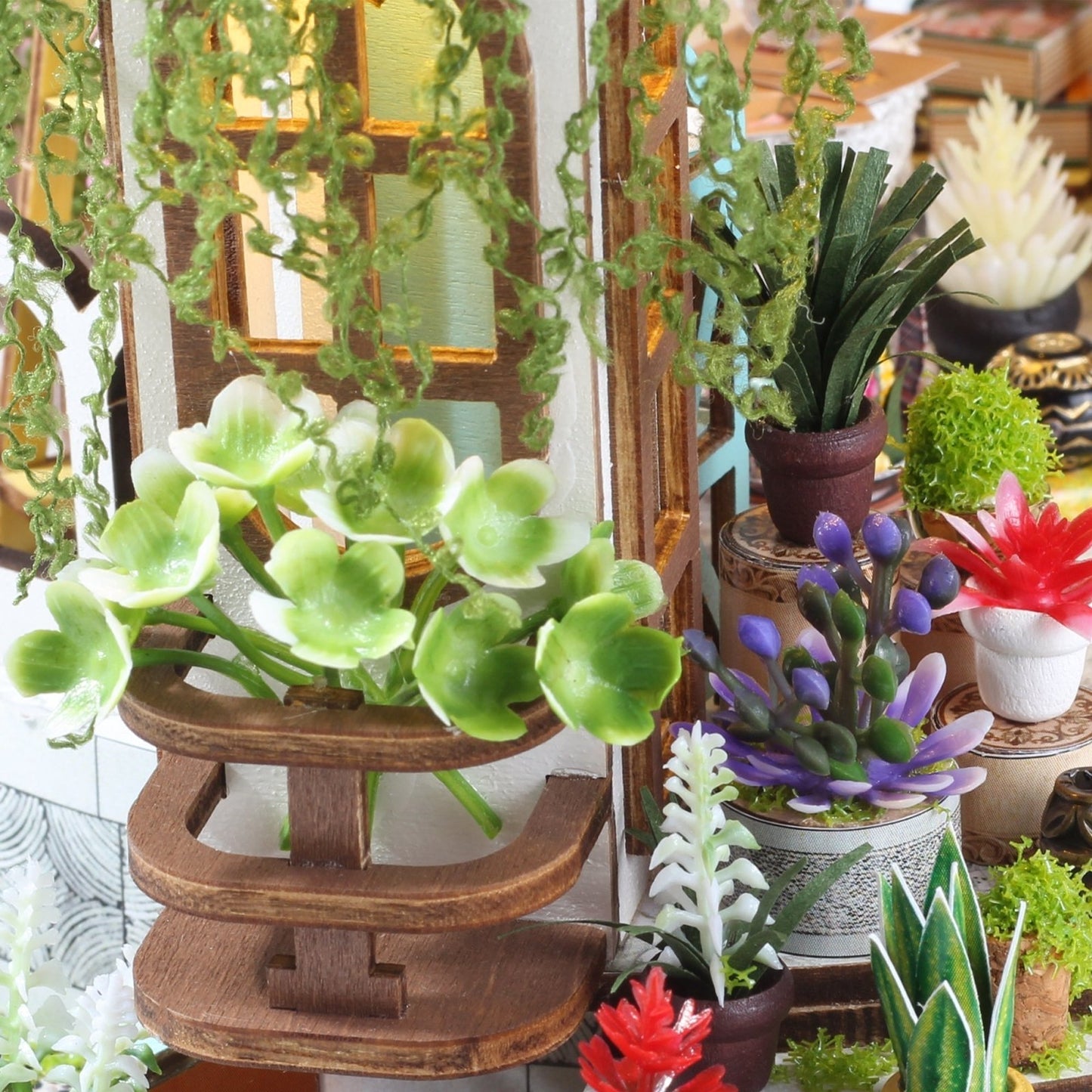 Hanging Garden DIY miniature house kit hanging plants and flowers