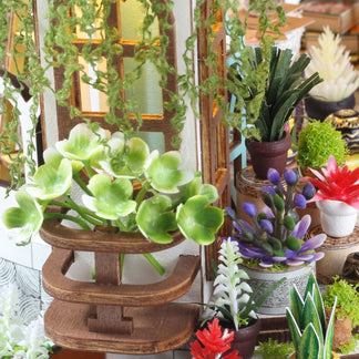 Hanging Garden DIY miniature house kit hanging plants and flowers
