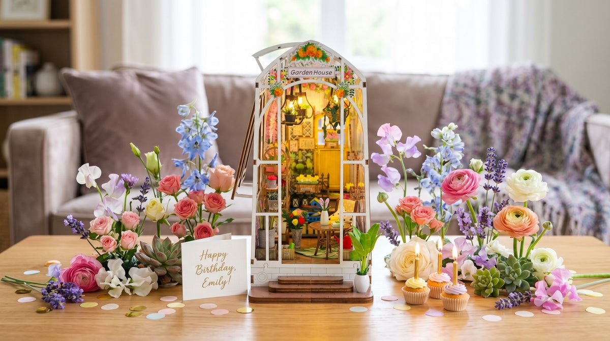 Soothee® DIY Miniature House Kit | Garden House — A GIFT TO CREATE, DISPLAY AND KEEP