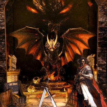 Dragon Castle DIY book nook kit arched castle interior