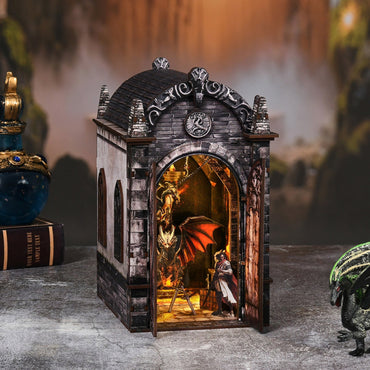 Dragon Castle DIY book nook kit medieval castle book nook
