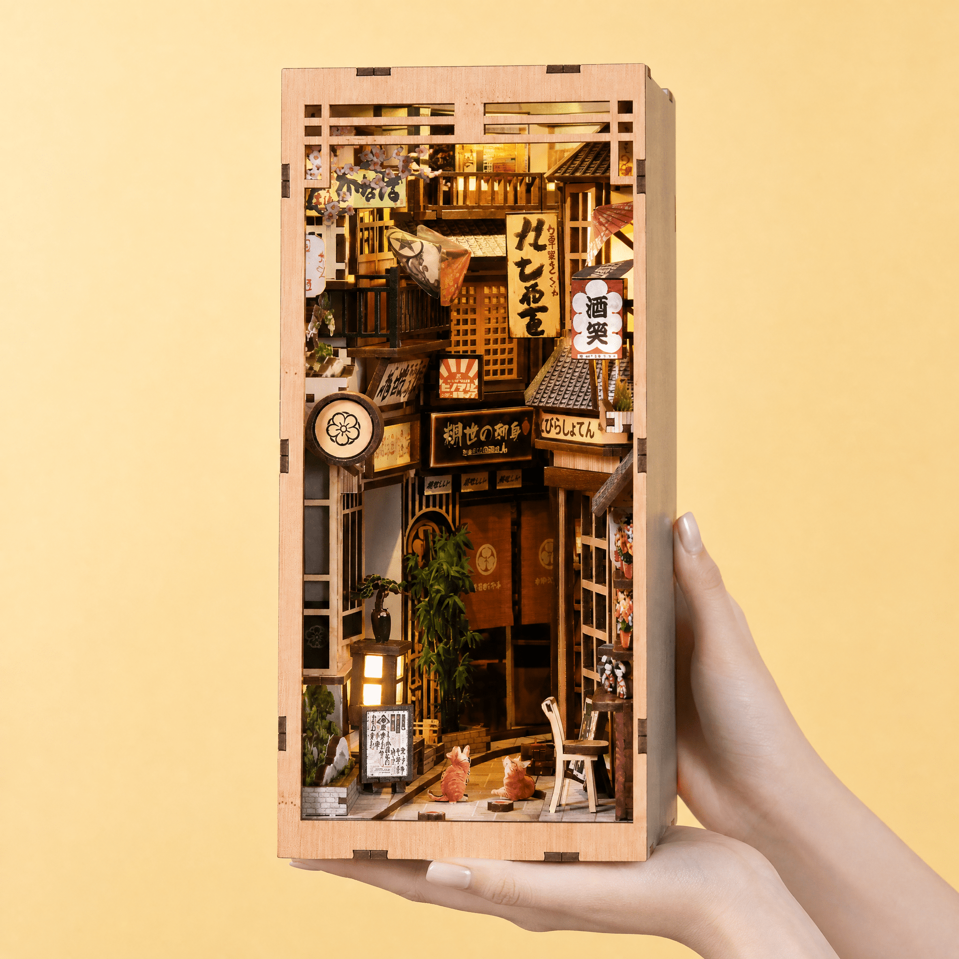 Sakura Alley DIY book nook kit front view