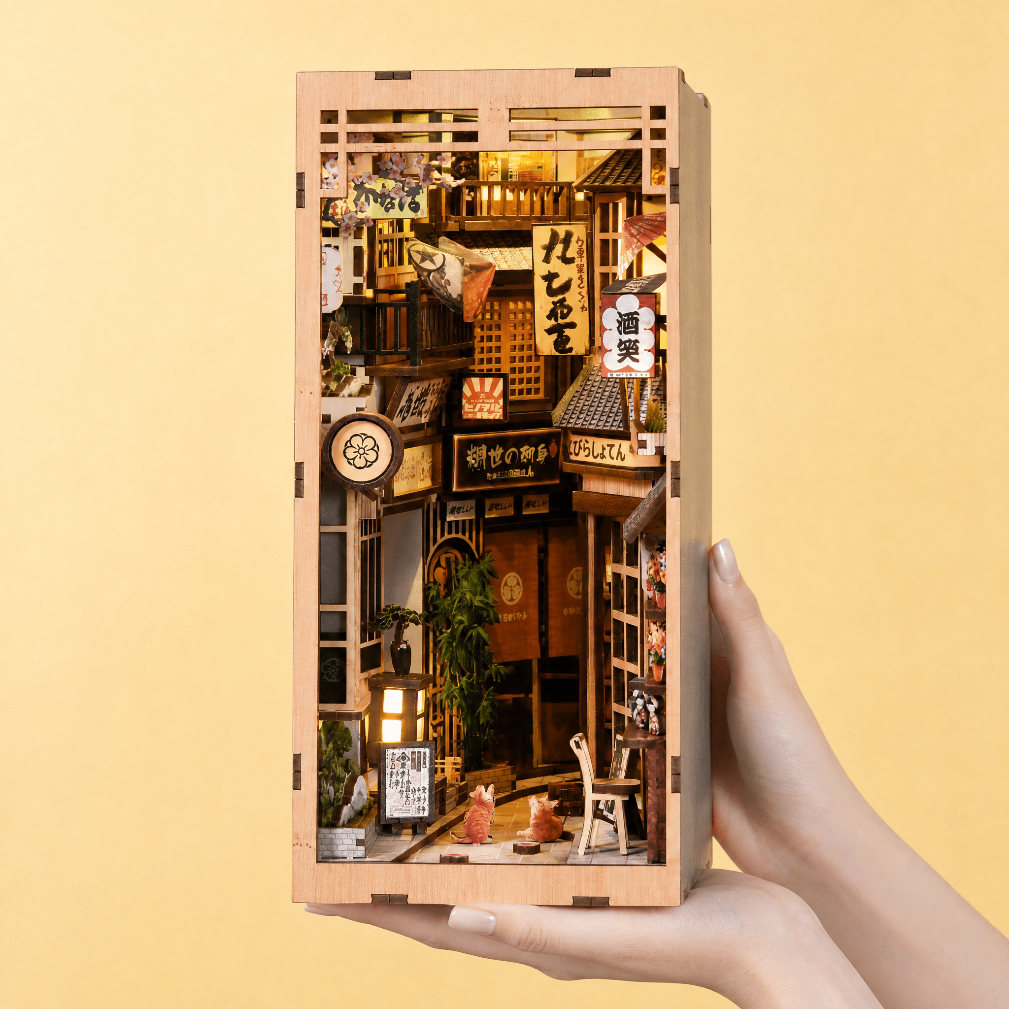 Sakura Alley DIY book nook kit front view