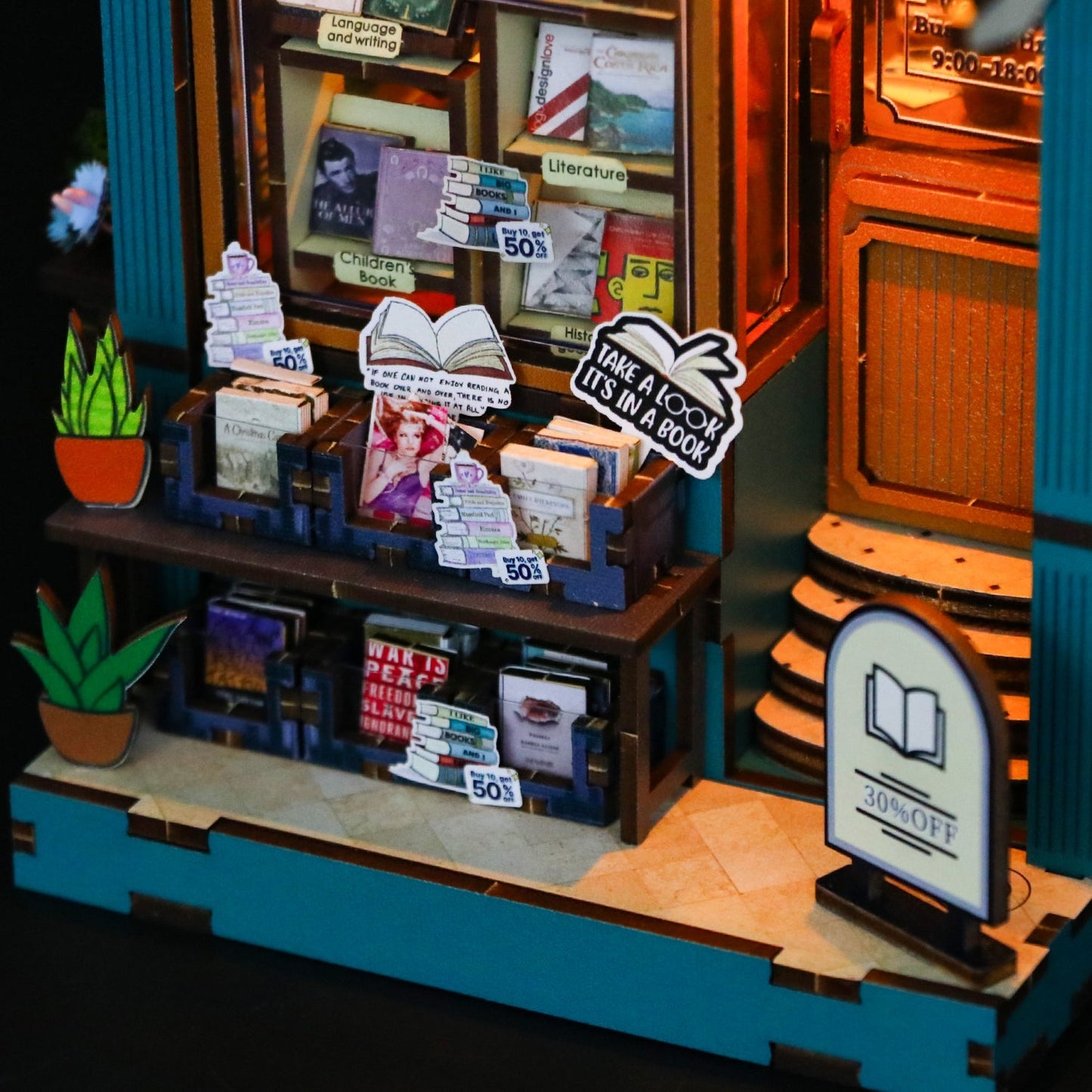 Soul Bookstore DIY book nook kit bookshelf decor display