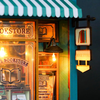 Soul Bookstore DIY book nook kit old-world library scene