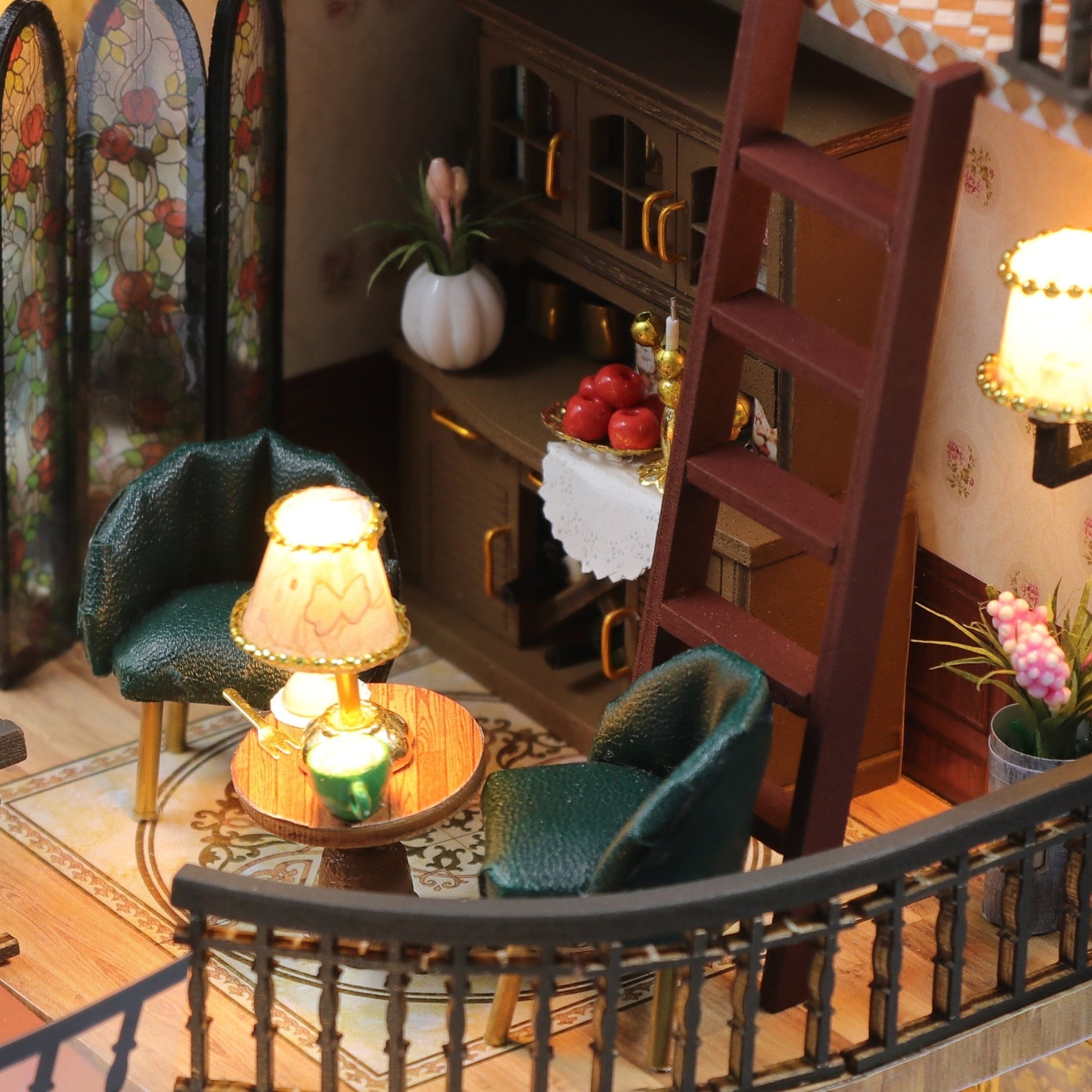 Dreamy Loft DIY miniature house kit starry attic LED room