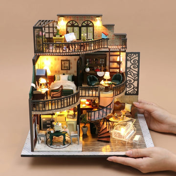Dreamy Loft DIY miniature house kit front view
