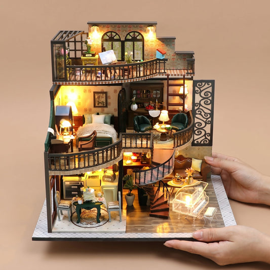 Dreamy Loft DIY miniature house kit front view