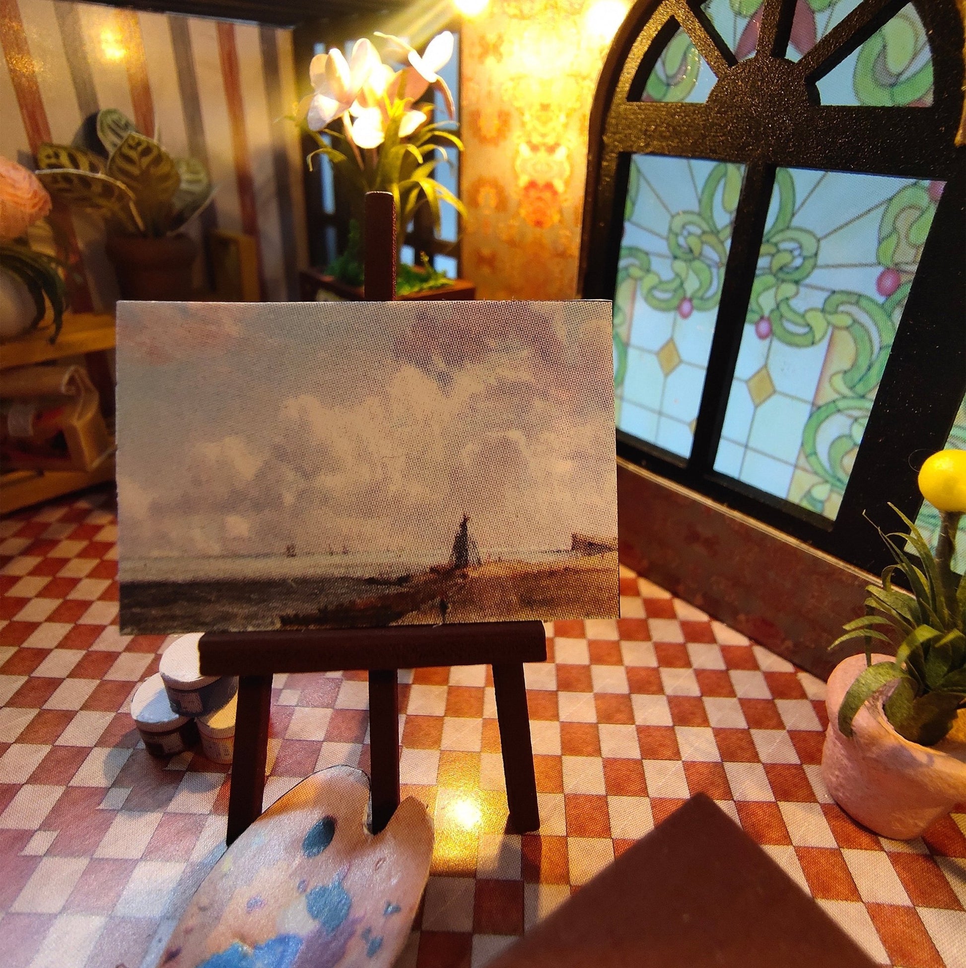 Dreamy Loft DIY miniature house kit finished loft shelf display