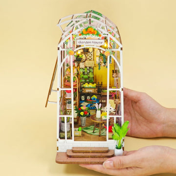 Garden House DIY miniature house kit front view