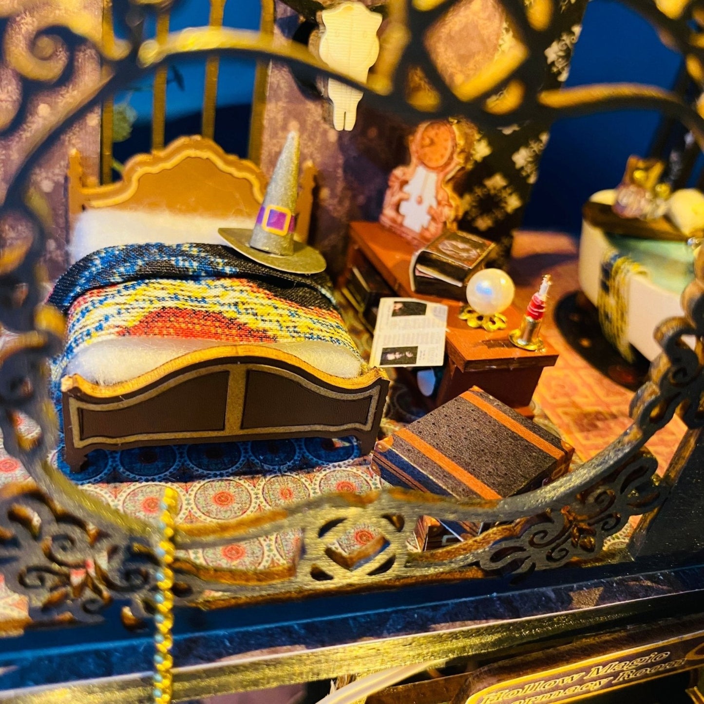 Magic Castle DIY miniature house kit tiny bed and wizard desk