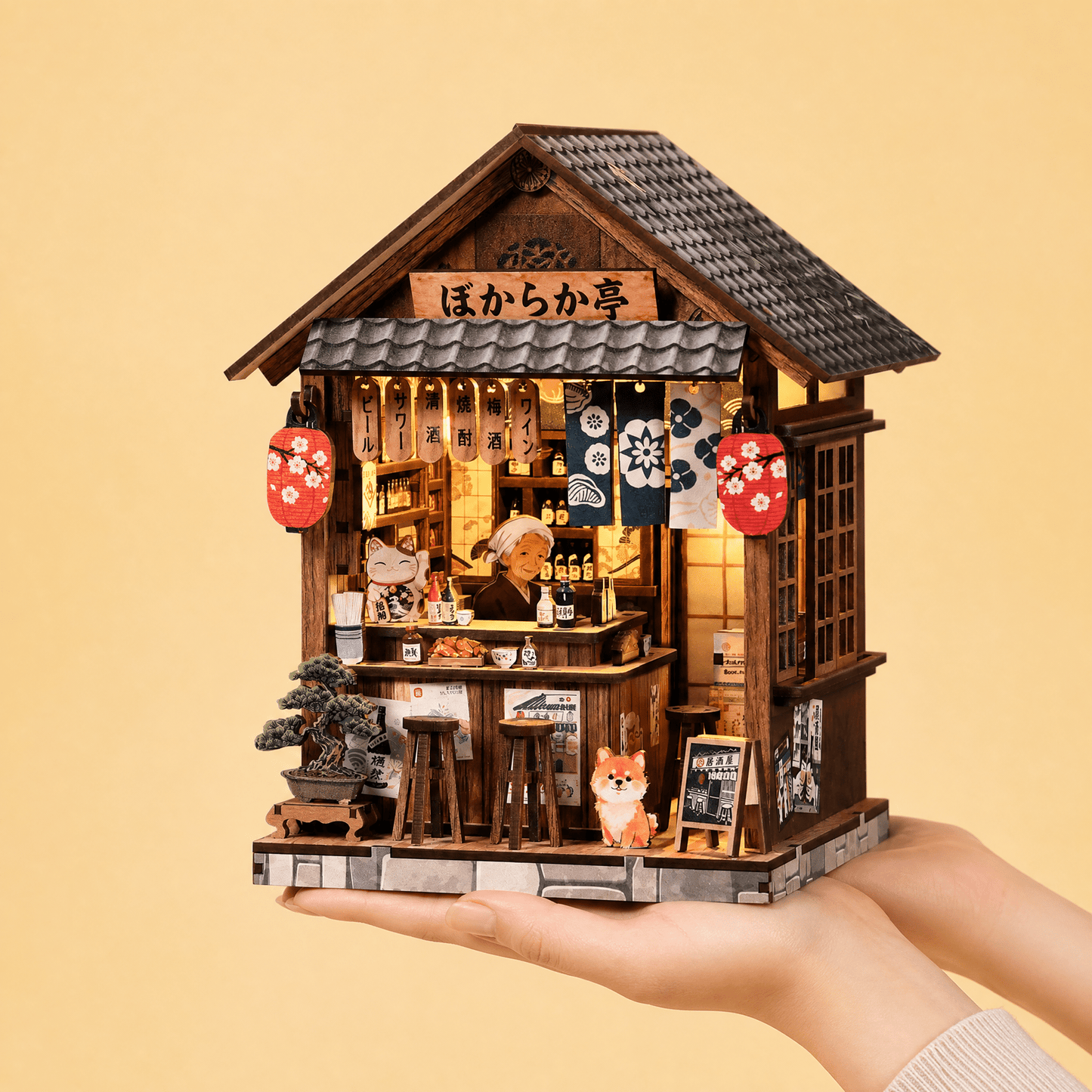 Mellow Pub DIY miniature house kit front view