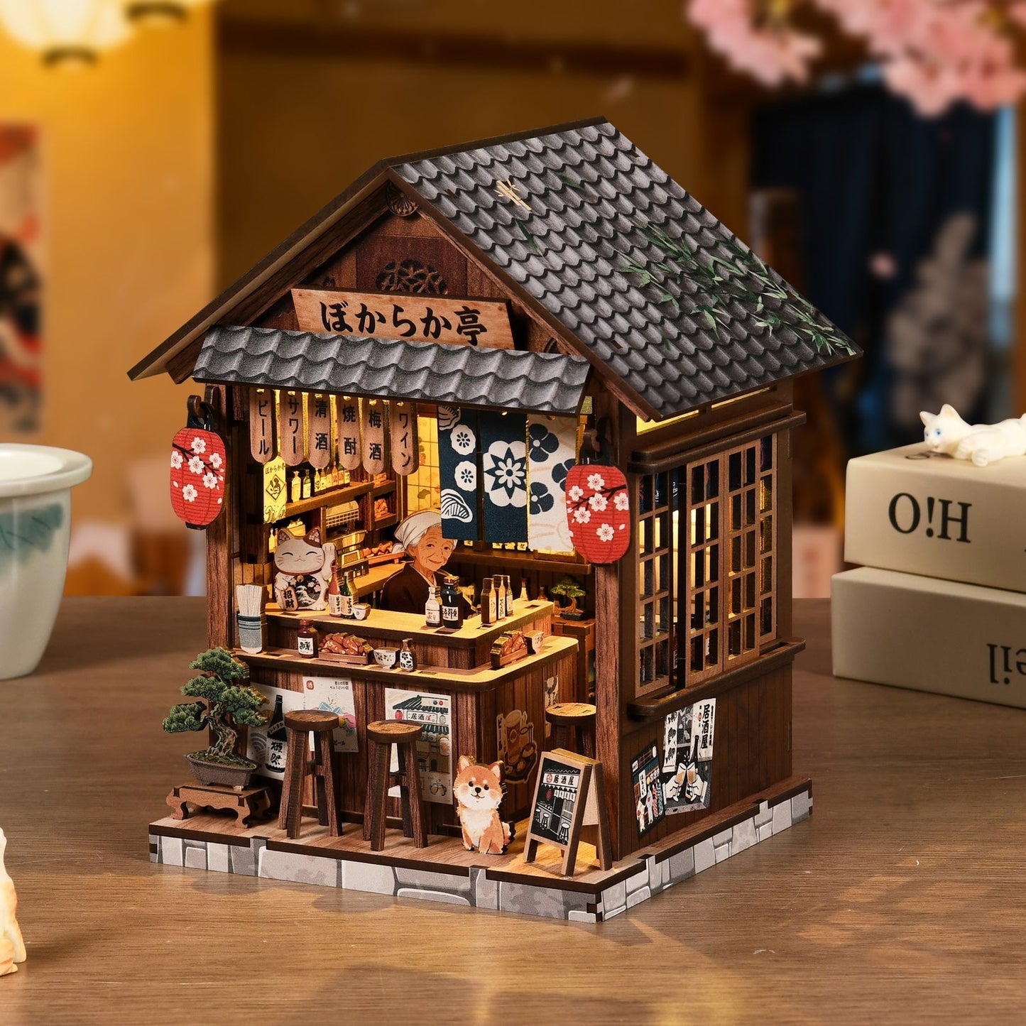 Mellow Pub DIY miniature house kit European tavern exterior