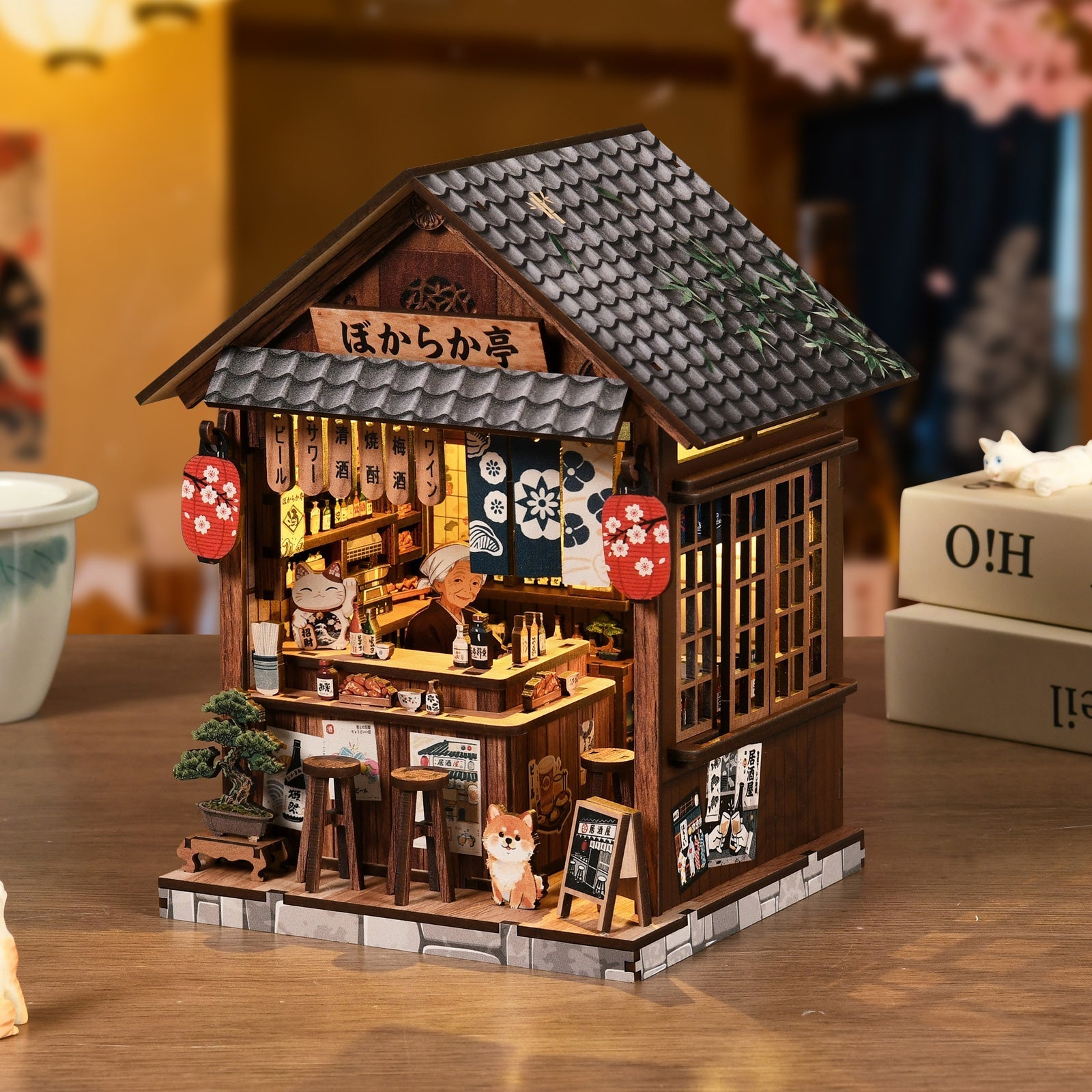 Mellow Pub DIY miniature house kit European tavern exterior