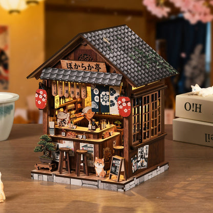 Mellow Pub DIY miniature house kit European tavern exterior