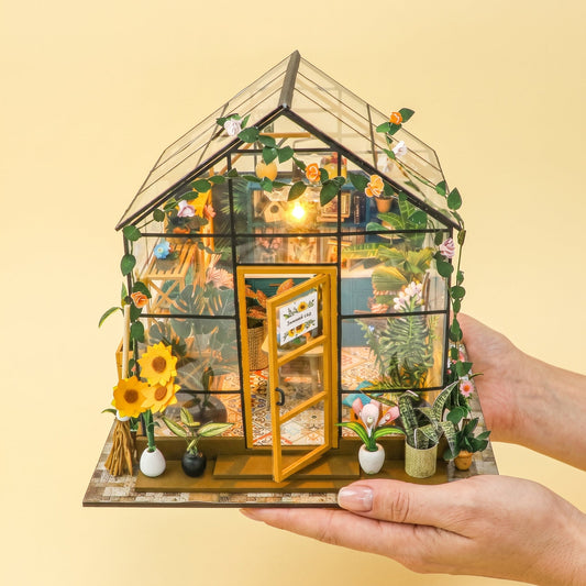 Sunshine Greenhouse DIY miniature house kit front view