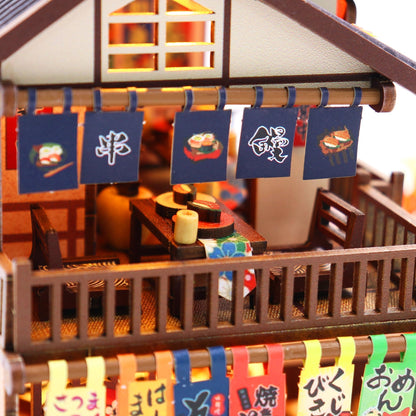 Sushi House DIY miniature house kit second-floor sushi counter