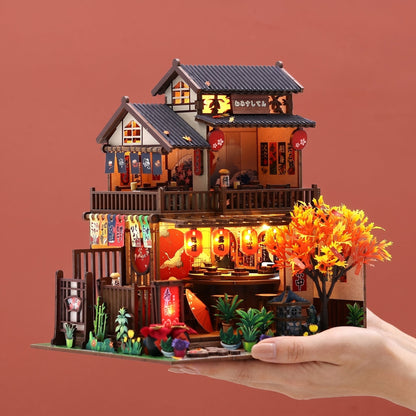 Sushi House DIY miniature house kit front view